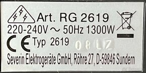 Raclette gril s lávovým kamenem SEVERIN RG 2619 - 4