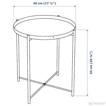Stolek s podnosem GLADOM IKEA - 4