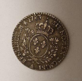 Stribrna mince Louis XVI 1783 Paris - 4