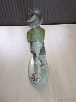 STARÁ PORCELÁNOVÁ FIGURKA - KLUK, BÁBOVKA A PES - 4