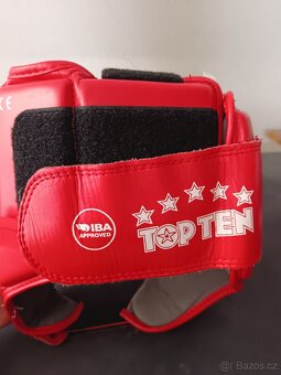 Boxerská Přilba Top Ten IBA - červená - 4