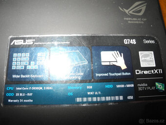 notebook ASUS 17" displej intel i 7 - 4