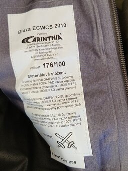 maskáče goratex AČR taktické ECWCS - 4