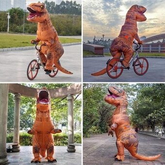 Rex dinosaurus, kostým, maskot, oslava párty - 4