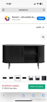 Černá designová komoda - 4