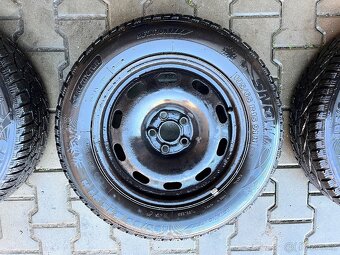 Zimní kola plechové disky 5x100 r15 pneu 195/65r15 - 4