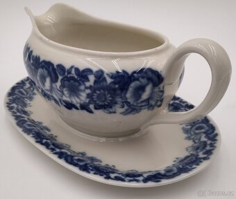 Starožitný omáčník - Kobalt KPM GERMANY, Krásný stav - 4