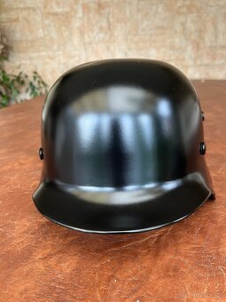 Retro ocelová helma vel L/XL + retro brýle - 4