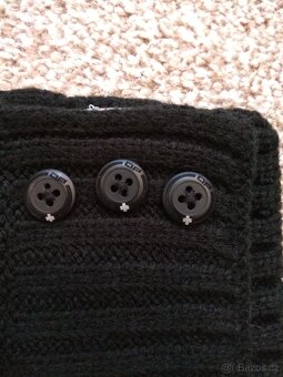 Nová dámská zimní šála Alpine Pro - černá, akryl - 4