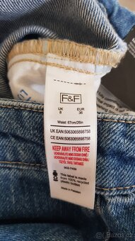 Vel.36, zn. F&F - NOVÁ DÁMSKÁ RIFLOVÁ SUKNĚ, PC 599 KČ - 4