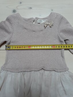 Starorůžové šaty vel 80 - 4