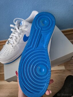 Nike Air force 1 bílo modré NOVÝ - 4