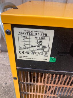 Elektrické topidlo MASTER B 5 ECA - 400 V - 4