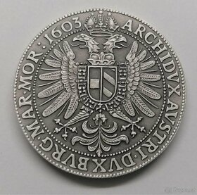Stříbrná medaile Rudolf II. 1603 - 4