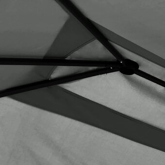 Altán s krytými sloupky 3 x 4 x 2,6 m antracitový 160 g/m² - 4