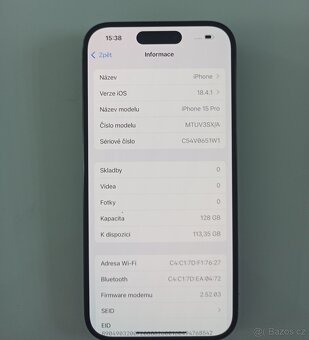 Apple iPhone 15 Pro 128GB - 4