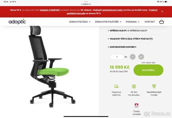 Balanční kancelářská židle Adaptic Evora - 4
