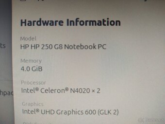 Notebook - HP 250 G8 (59U06EA#BCM) stříbrný - 4