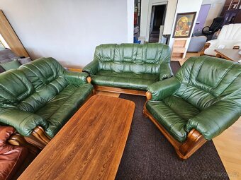 Kožená sedací souprava Romek 3+2+1 - 4