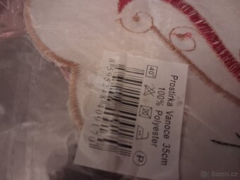 Vánoční kulaté prostírání vyšívané 12 kusů - 4