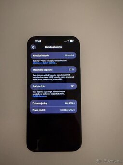 Prodám APPLE IPHONE 16 PRO MAX 256 GB. - 4