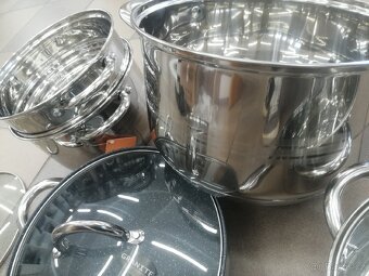 Nádobí nerez designove hrnce sada 11dilu indukce atd - 4