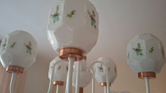 retro 5 ramenný lustr DRUKOV-bílá-mosaz - 4