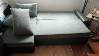 Sedačka L, rozkládací, úložný prostor, 250x145cm - 4