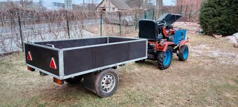 Malotraktor domácí výroby a vozík - 4