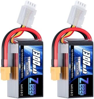 Zeee 3S Lipo baterie 11.1 V 25C 1300 mAh tyčový typ Lipo bat - 4