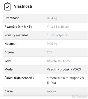 Studentský batoh Topgal Yoko nový - 4