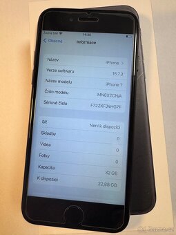 Apple iPhone 7 32gb kondice baterie 100% s kabelem  Cena 189 - 4