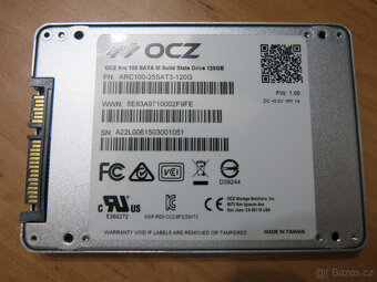 prodám 2.5" disk SSD OCZ ARC-100 SATA3/6G 120GB hliníkový - 4