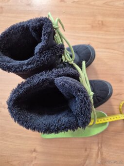 Zimní boty loap v.35 sněhule černo zelené - 4