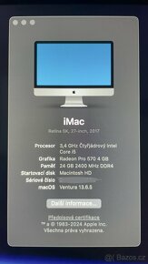 Apple iMac 27" 2017 2TB 24GB 3,5Ghz i5 - 4