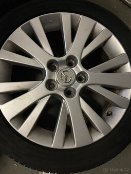 4x alu kola R17 originál Mazda + celoroční pneu - 4