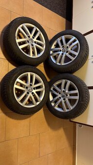 Prodám alu kola 5x112, 6,5Jx16, ET50, zimní sada - 4