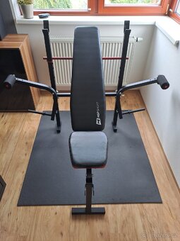 Lavice (bench) + Závaží 30 kg + Posilovací tyč - 4