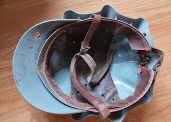 Hornická helma,přilba želva laminátová 4x,hornická lodička - 4