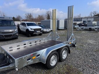 Přívěsný vozík 300x150cm, minibagr, 2700kg, nájezdy - 4