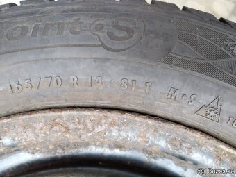 zimni komplet fabia ibiza 5x100 +165/70/14 zima - 4