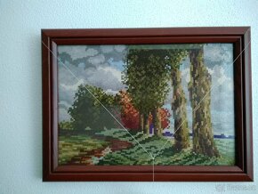 Obrazky drobná výšivka krajina - 4