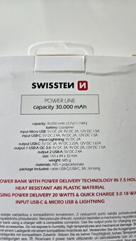 Powerbanka Swissten Power line 30000 mAh - 4
