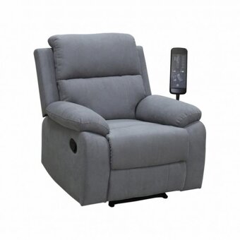 Masážní a polohovací křeslo POHODA šedé - 4