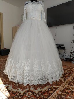 Svatební šaty 36-40 M,L - 4