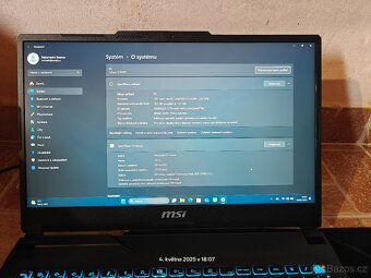 ZÁNOVNÍ herní MSI / RTX 4060 / DDR5 / i5 13th / Záruka 2028 - 4