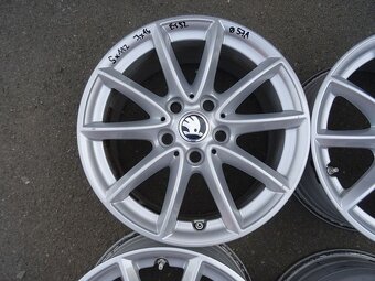 Alu disky Škoda 16", 5x112, ET 52, šířka 7J - 4