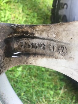 Alu kola 5x112 R16, 215/60 R16 zimní - 4