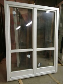 Prodám dřevěné francouzské  okno / dveře dvojskla ditherm fi - 4