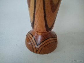 Retro dřevěná váza dekorativní 1 - 4